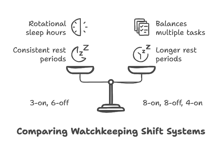 Watch keeping routine 2 Comparing Watchkeeping Shift Systems