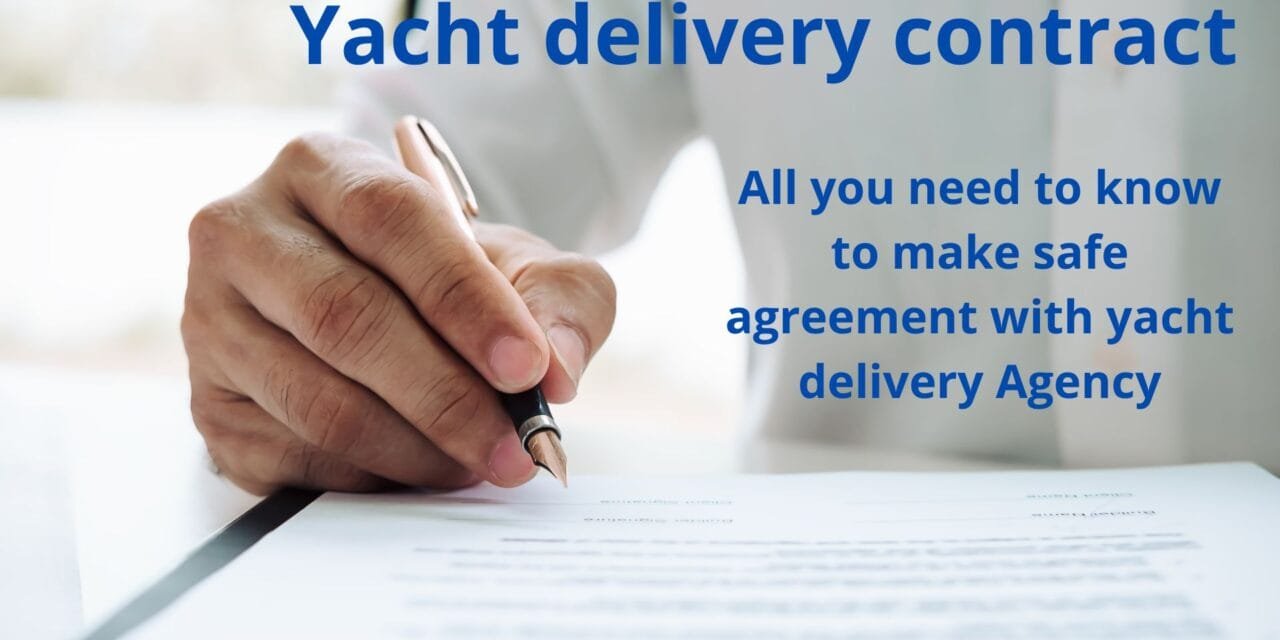 Yacht Delivery Contract
