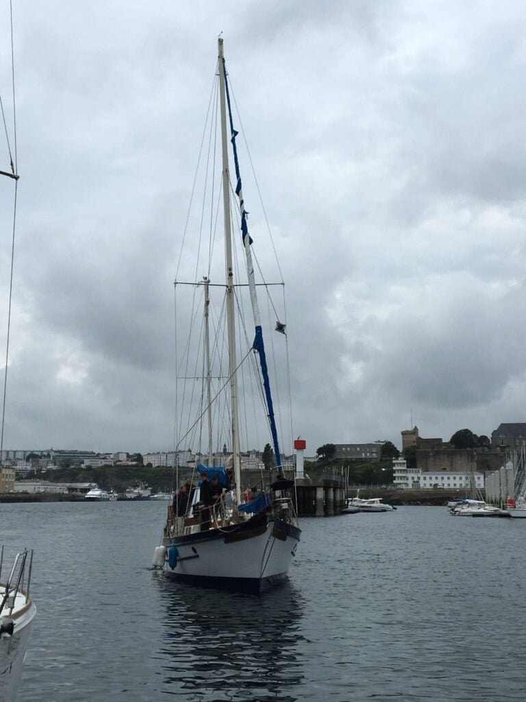 Crossing Bay of Biscay by sailboat 9 Arriving Brest after Bay of Biscay crossing
