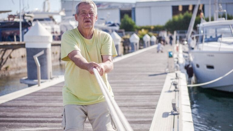 Miles building 1 Captain Andy during a skipper delivery from the Canary Islands to the UK