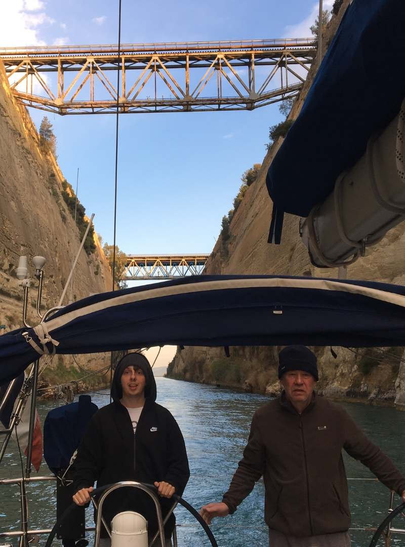 Corinth Canal - Oceanis Clipper skipper delivery Corinth Canal - Oceanis Clipper skipper delivery