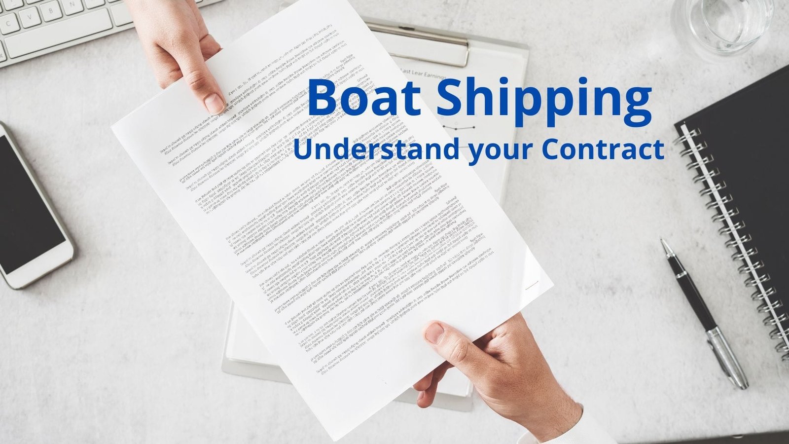 Boat Shipping contract