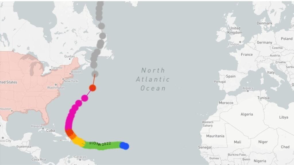 Hurricane What Is It and How Sailors Can Avoid Them? 4 Hurricane Fiona 2022 track