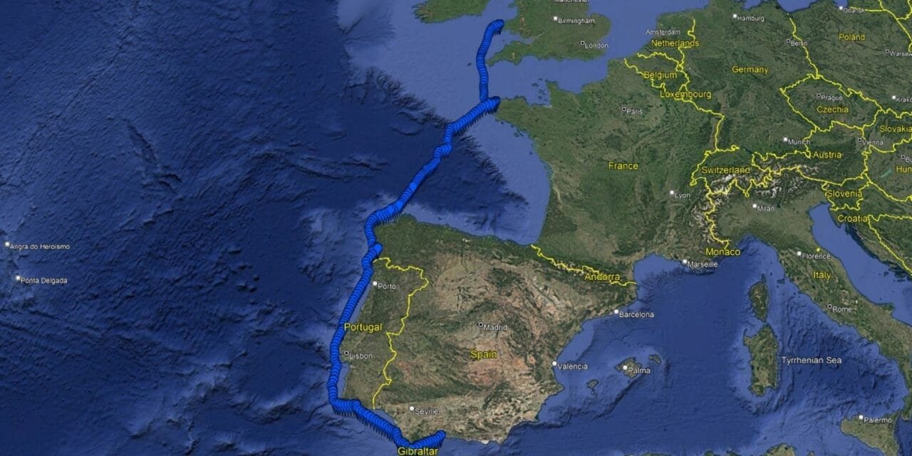 Sailing from UK to the Mediterranean