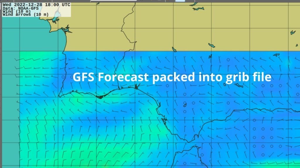 Myth Busting: Are GRIB Files Really More Professional for Sailors Than Windy.app? 1 Grib forecast