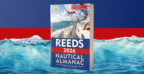 Reeds Nautical Almanac - Exclusive yacht delivery offer 2 banner reeds 2026