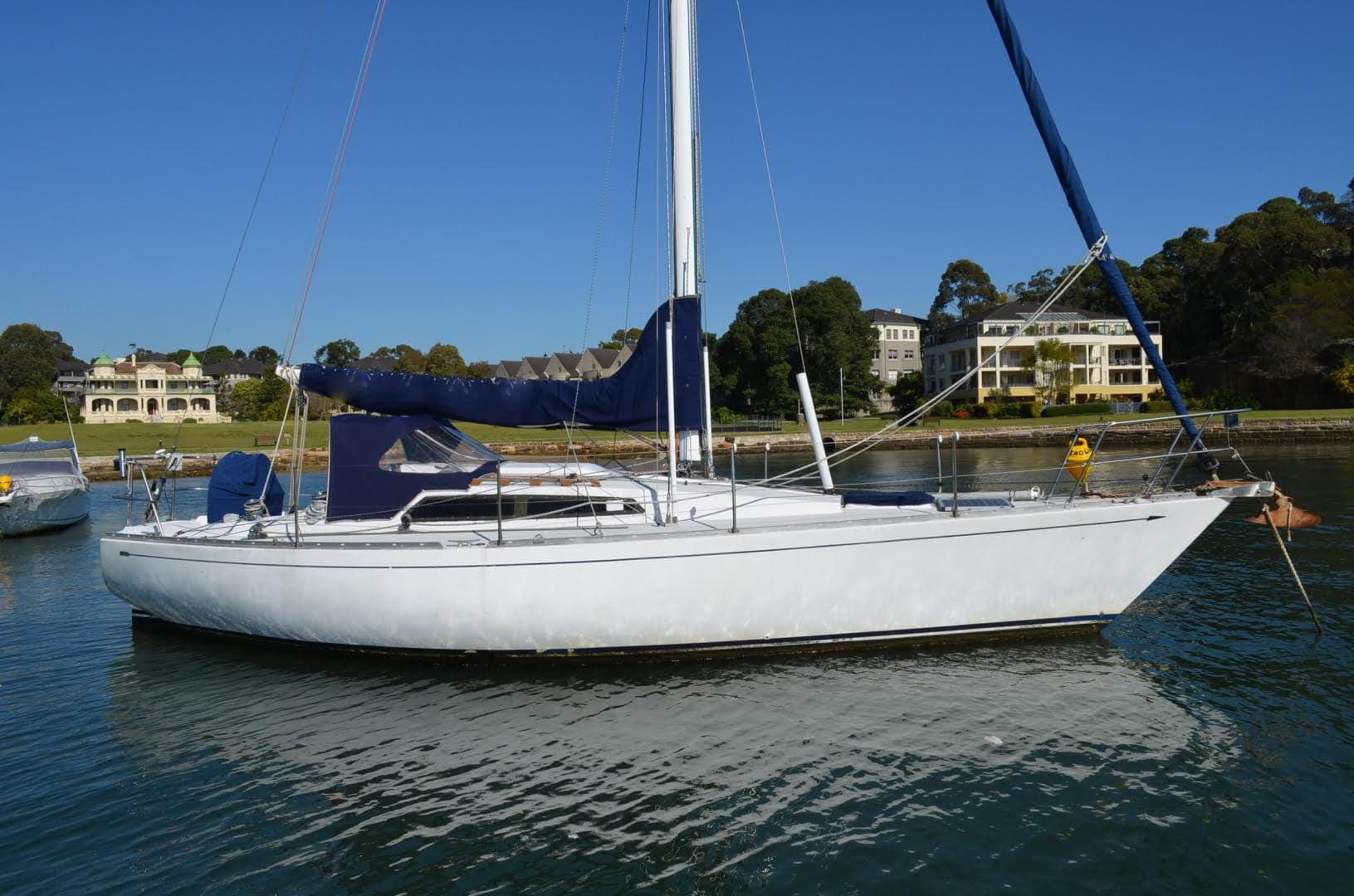 Carter 33 sailing yacht during delivery from Brouwershaven (Netherlands) to Szczecin (Poland)