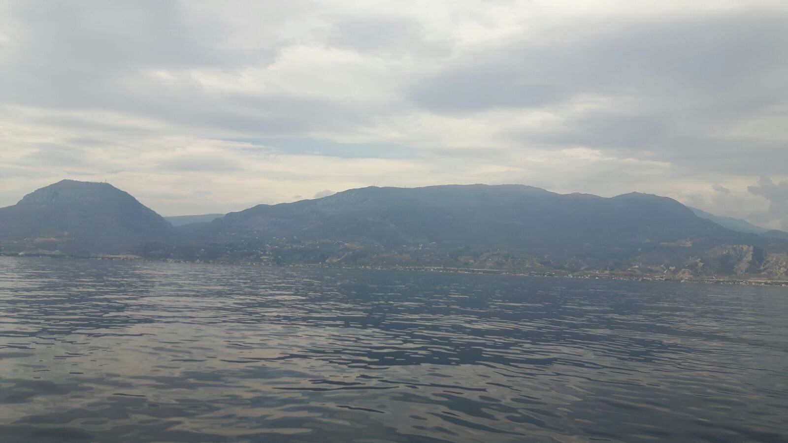 Greek coast seen from the Oceanis 40 on the way to Lavrio Greek coast seen from the Oceanis 40 on the way to Lavrio
